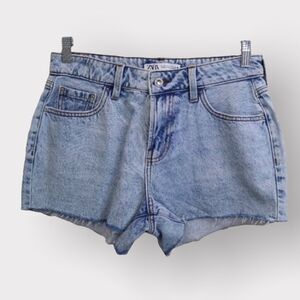Zara Blue Cut-off Jean Shorts size 4